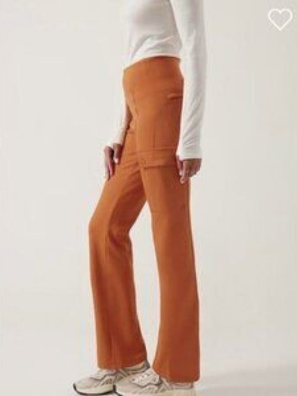 Athleta Delancey Straight Cargo Pants Orange High Rise Utility Hike M